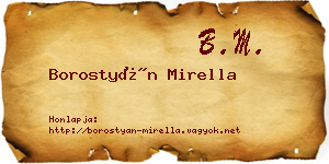 Borostyán Mirella névjegykártya
